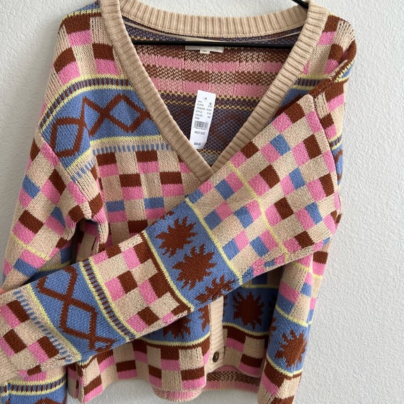 PAC SUN / LA Hearts 💕 Color Block Cardigan 🌈 - Picture 2 of 8